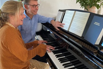Klaver til fællessang - let øvede